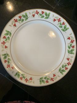 Christmas Dinner Plate