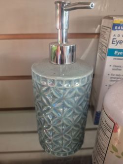 Ceramic Soap Dispenser with Chrome Pump
