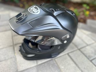 ARAI XD4 ADVENTURE MOTORCYCLE HELMET SIZE XL BLACK SENA BLUETOOTH INSTALLED BY BMW
