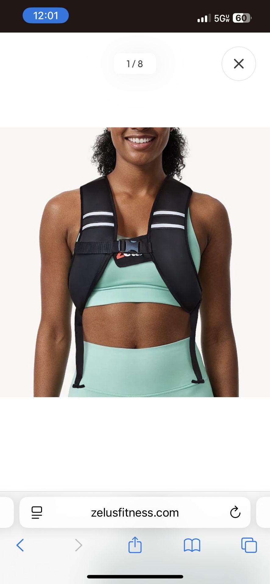 Brand new 15 pound weighted vest for $45