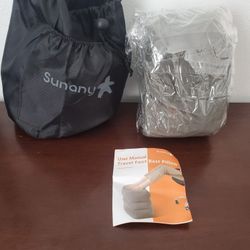 Sunany Inflatable Foot Rest Pillow for Travel, Kids/Adults Airplane Travel Pillow-Adjustable Height Cushions,for Kids to Sleep While Traveling,Suitabl