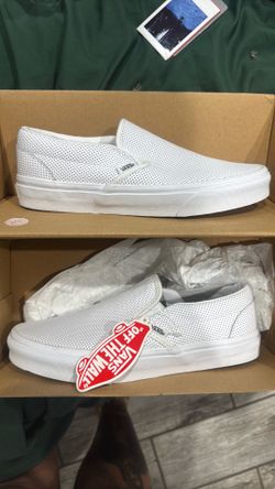 NEW Vans Classic Slip-On – White – Women’s Size 8.5 – $35