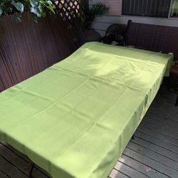 Vintage Green Tablecloth 