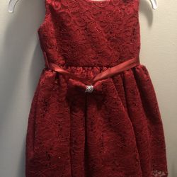 24 M Baby Girl Red Dress