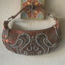 Elegant boho Purse with Beaded Design and Intricate Beadwork