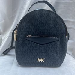 Blue Signature Michael Kors Backpack/Crossbody