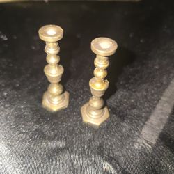 Miniature Brass Candle Sticks