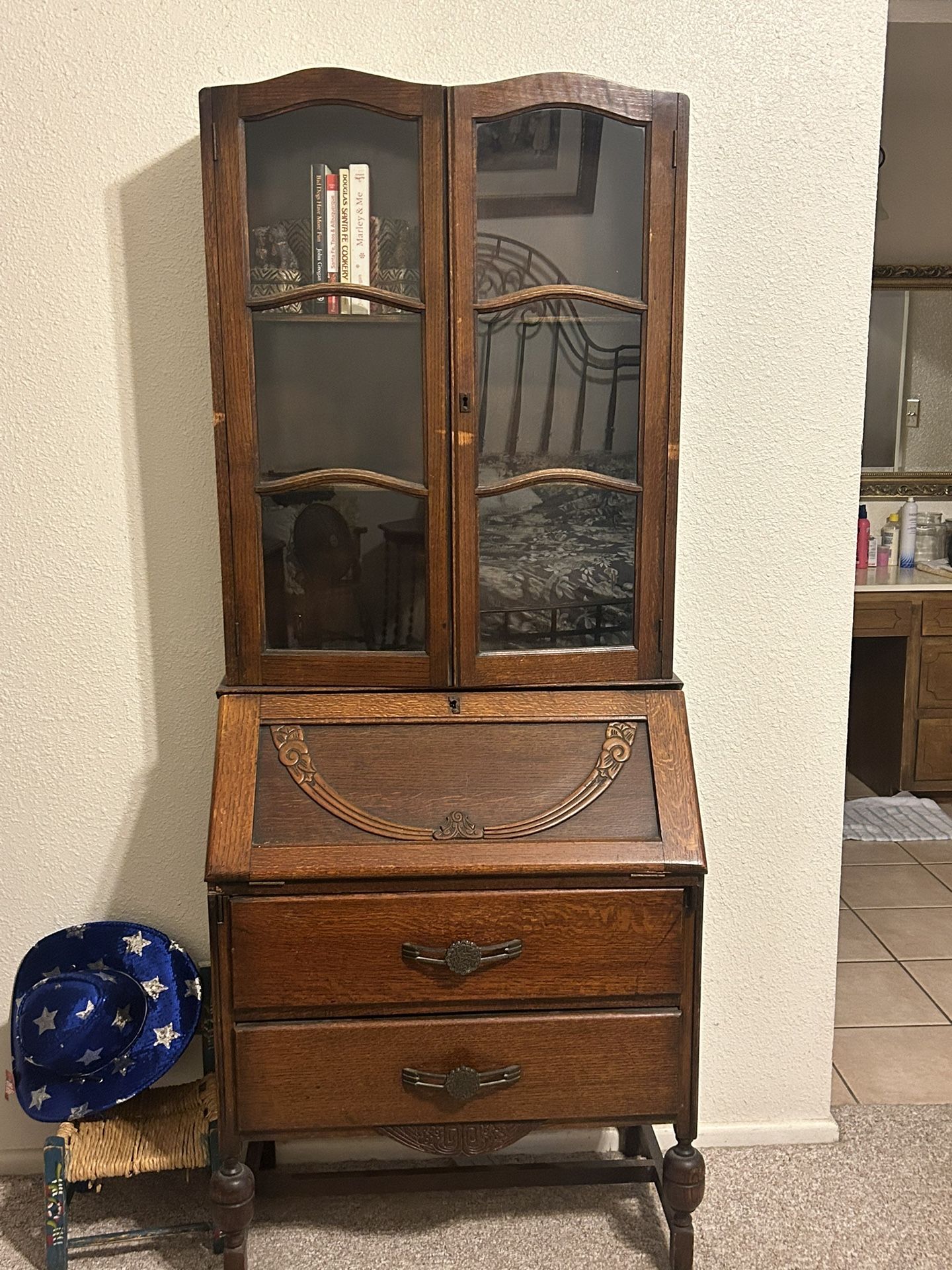 Antique Dresser And Mirror 