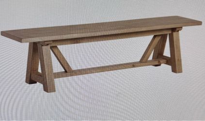 World Market wood bench