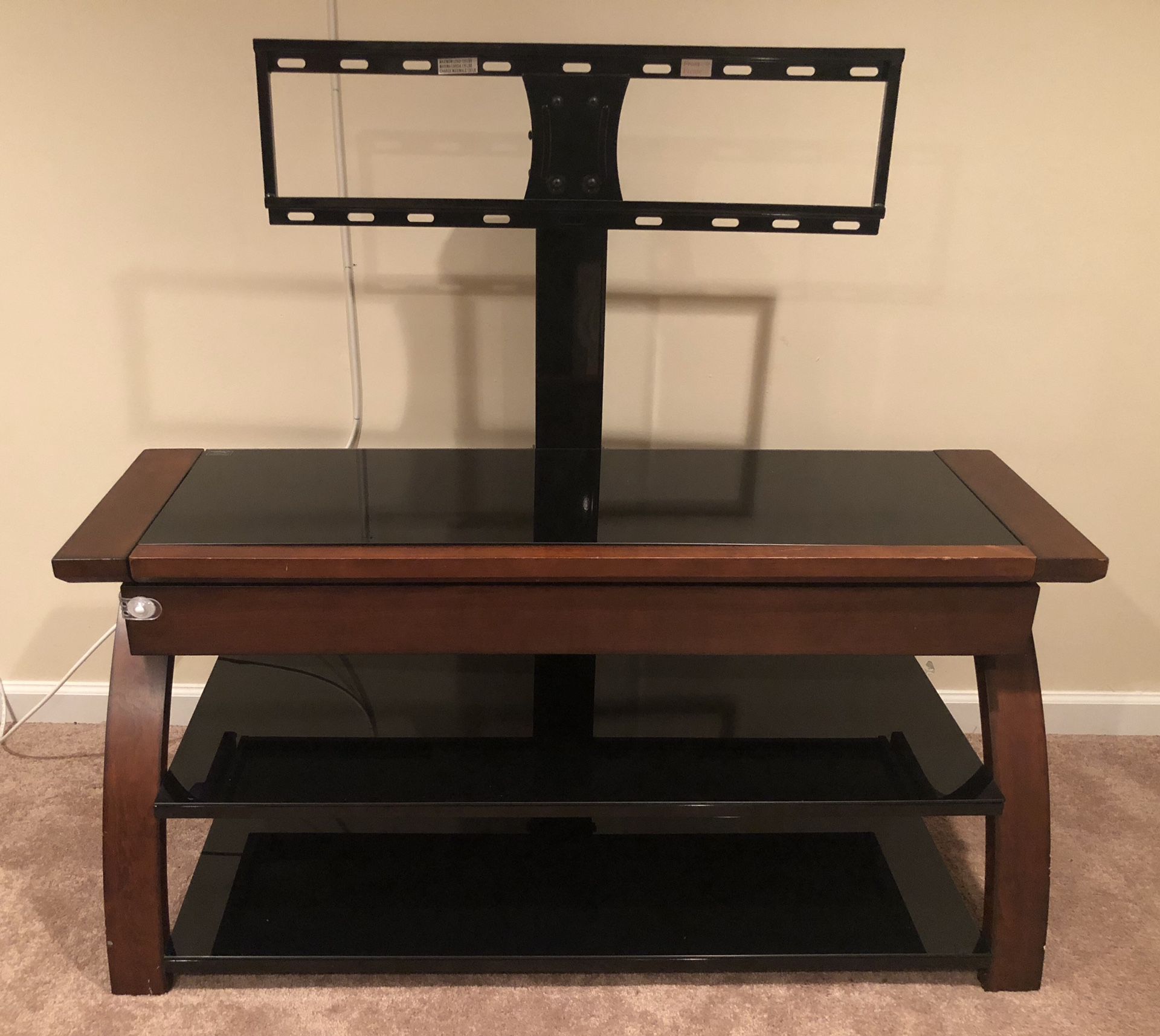 TV stand w/ shelves and drawer