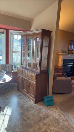 Oak Hutch