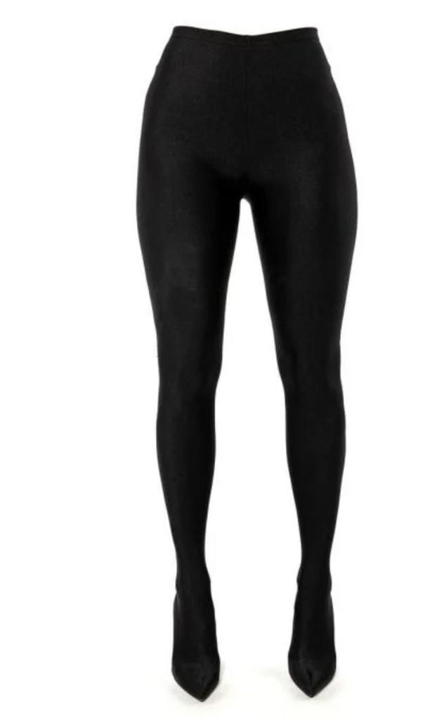 AZALEA WANG STAR STRETCH STILETTO PANT BOOT IN BLACK