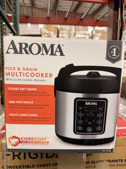 Aroma 20-Cup Rice And Grain Multicooker, Open Box, Brand New