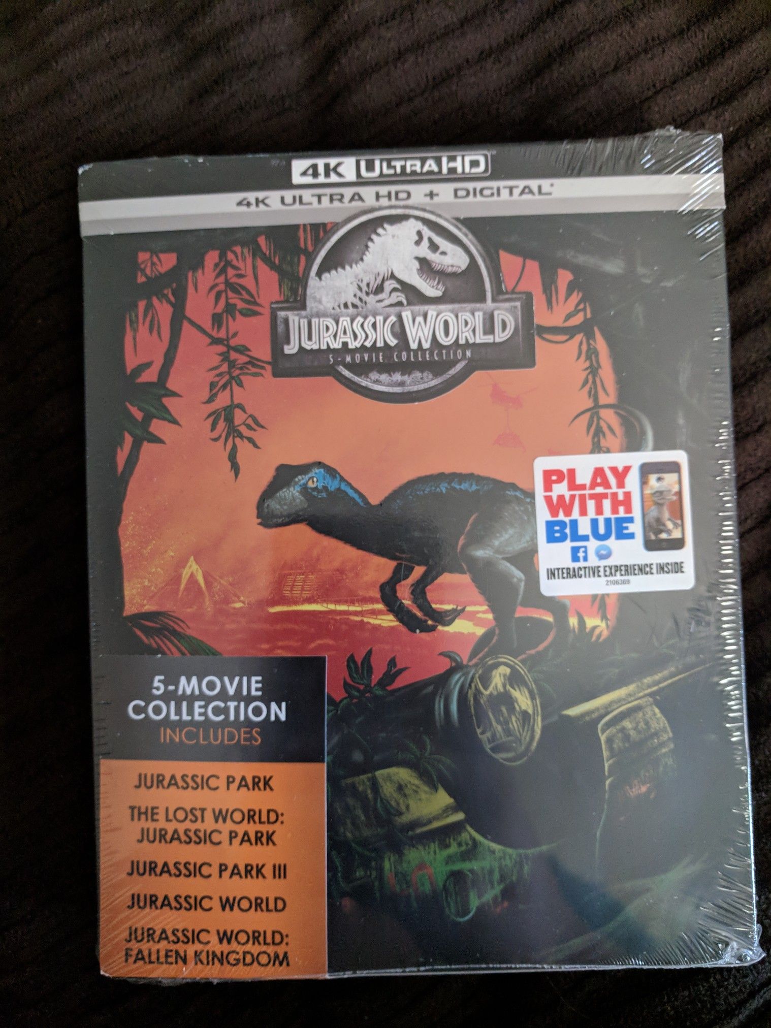 Jurassic World 5 Movie Collection 4k & Digital HD Steelbook