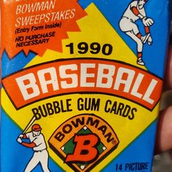  Un-opened 1990 Bowman Baseball Bubblegum Packs