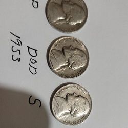 1953 all 3 nickels.P .D.S 