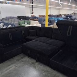 🛋️ NEW!! Corduroy Sleeper Sofa With Storage STILL IN BOX 📦 🛋️ 