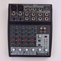 Behringer Xenyx 802 Premium 8-Input 2-Bus Mixer Xenyx Mic Preamps with Power Supply