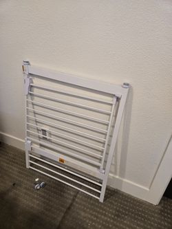White baby gate