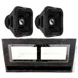 NEW POWERFUL KICKER SOLO X 15” SUBWOOFERS  WITH BIG PORTED BOX CUSTOM RGB LIGHTS