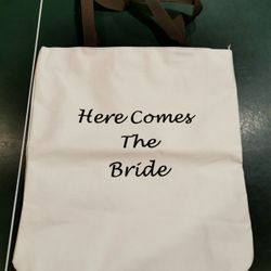 Here Comes The Bride Tote, 18 x 12 10 For $10