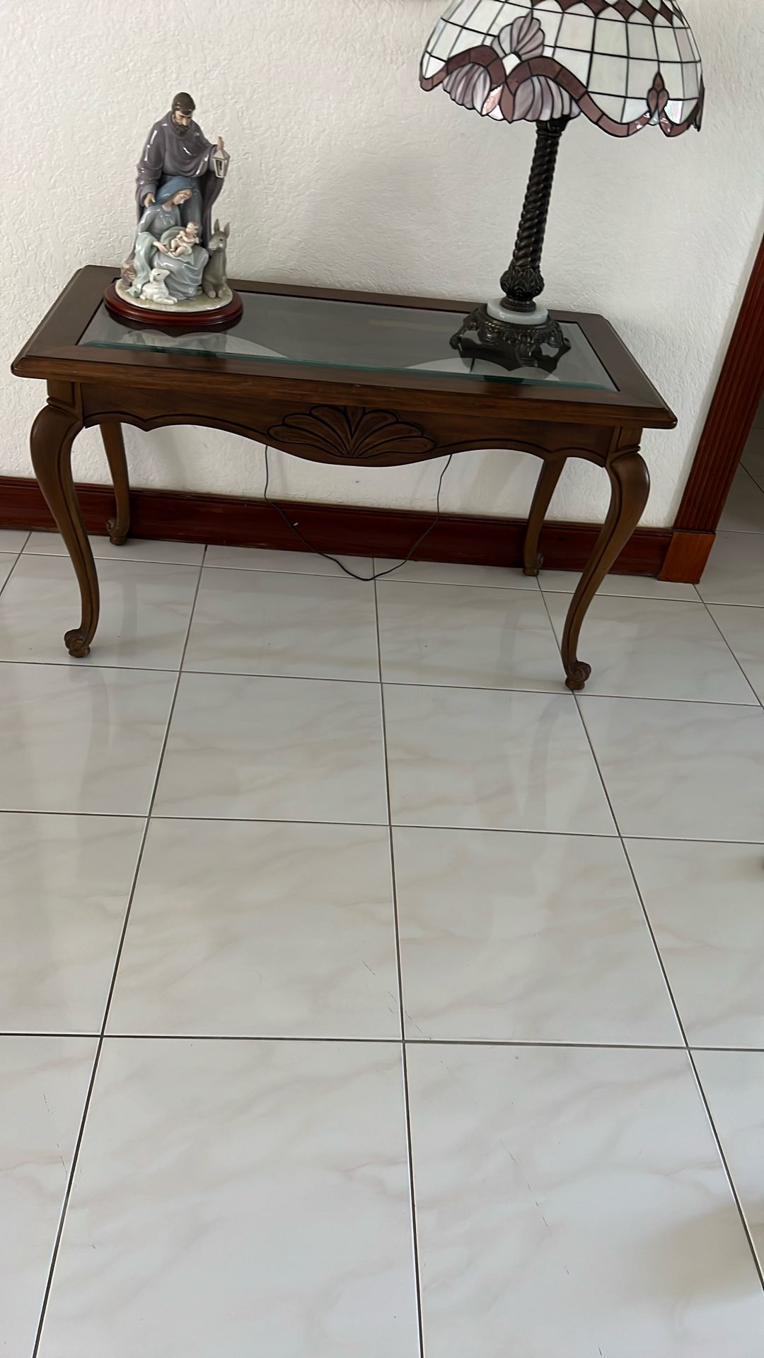 Wood Console Table