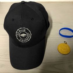 100 Book Challenge Coaches Cap, 75 Hour Medal,  “Summer Reader” Wristband 