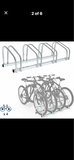 Five Space Floor Bike Rack