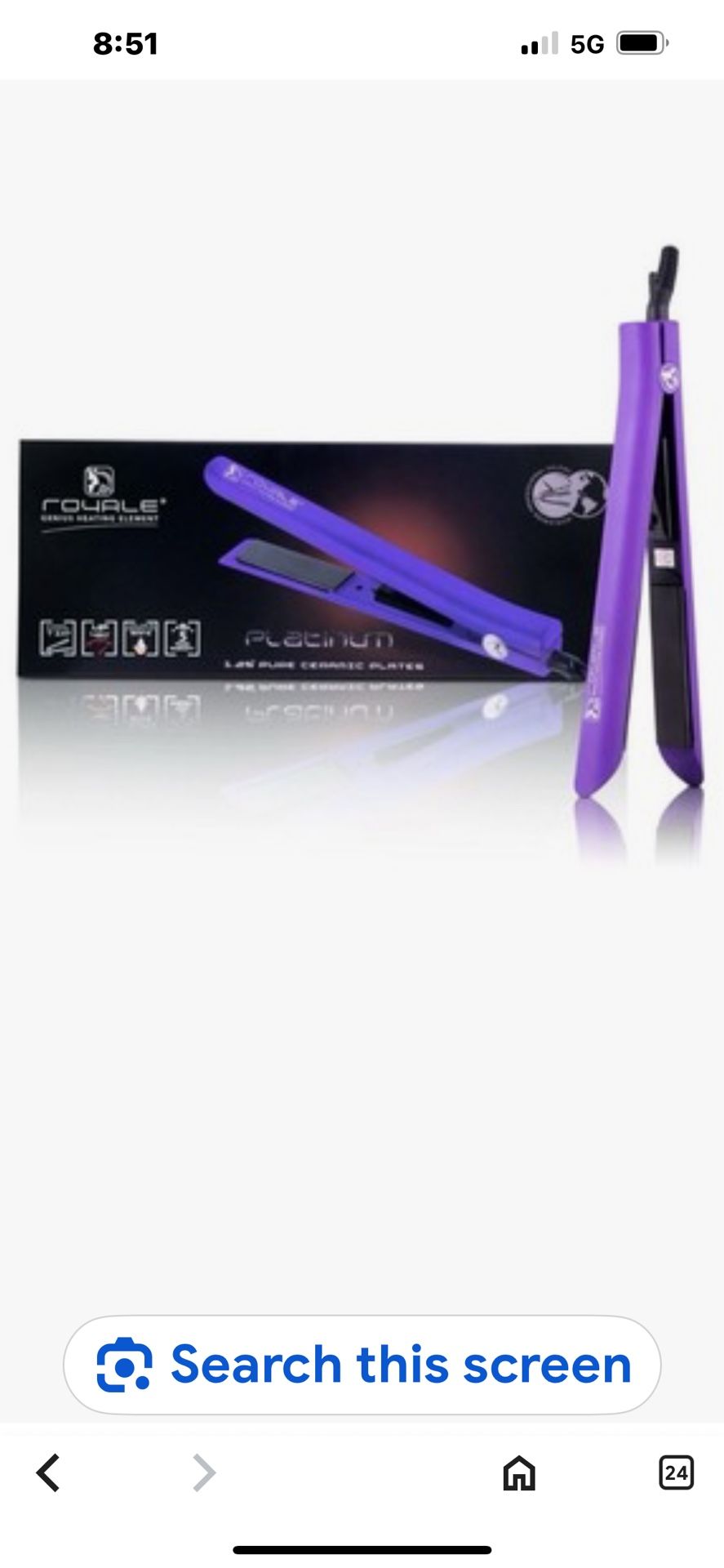 Brand New Hair Straightener By Royale