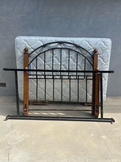 Free full size bed, headboard, footboard and Serta mattress and box spring.