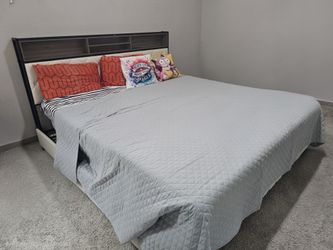 King size bed .