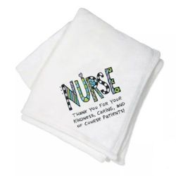 New Cuppa Doodles Embroidered Nurse Blanket