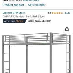 Full Size Bunk Bed