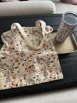 Matching Disney Halloween Tote And Tumbler
