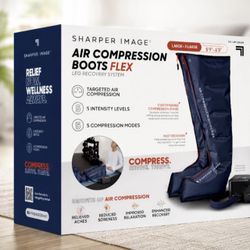 Brand New Sharper Image Air Compression Boots – S/M & L/XL