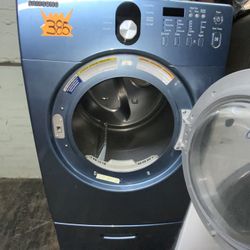 Blue Samsung Frontloader Dryer