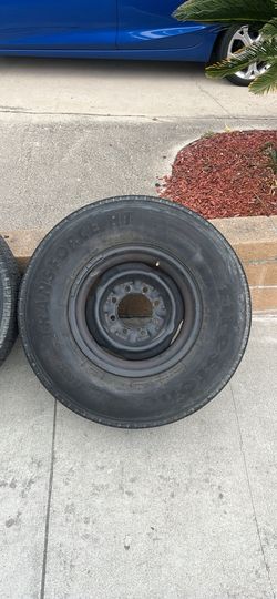 Firestone 235/85r16 Tires on 8x6.5 steel wheels
