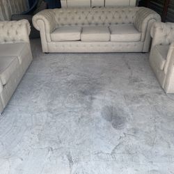 3-piece Luxury Chesterfield Sofa Set 