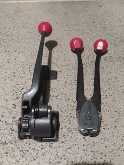 Steel Strapping Bander Ratchet Tensioner crimper. 4 boxes banding ULINE YBICO TOOK SET