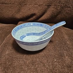  Rice Bowl &  Spoon, Free Shipping