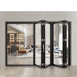 Bifold door, aluminum, Low E/argon gas/dual tempered glass in stock (8/10/12ft) x (80”/96” tall) , please come our showroom and select, please provide