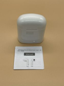 Wireless V5.0 + EDR - TWS -i7 Earbuds (White) Thumbnail