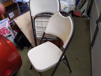Two foldable chairs