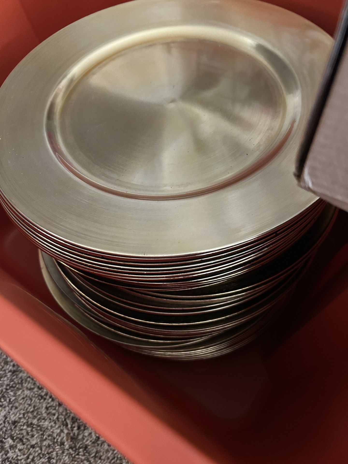 Golden Charger Plates
