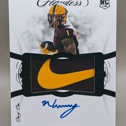 2019 Flawless Collegiate N'keal Harry Black Brand Logo Auto #59 1/1 (Football)