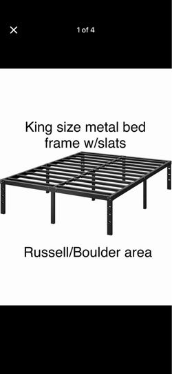 Metal Platform Bed Frame 12, 14, 16 or 18” Tall,No Box Spring Needed. Russell/Boulder area