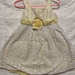 Jessica Ann Yellow Spring Toddler Dress Size 2T