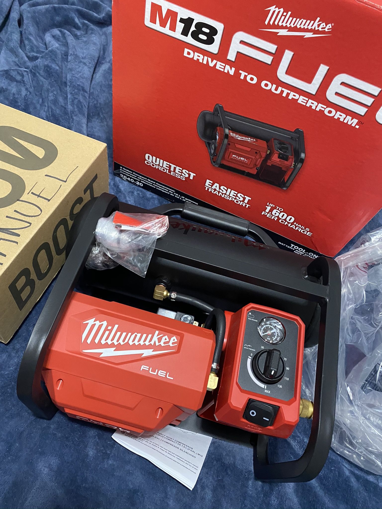 Milwaukee Fuel Compressor Tool Only New Nuevo