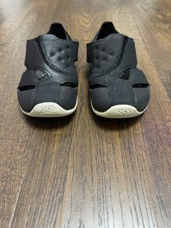 Nike Jordan Flare Sandals (Little Kid) Black/White 