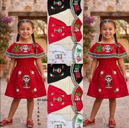 Girls Mexican Dresses - Variedad de Vestidos Méxicanos Para Niñas